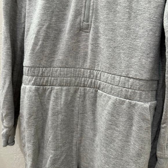 Athleta Girl Grey Zipper Jumpsuit Romper - Picture 5 of 9